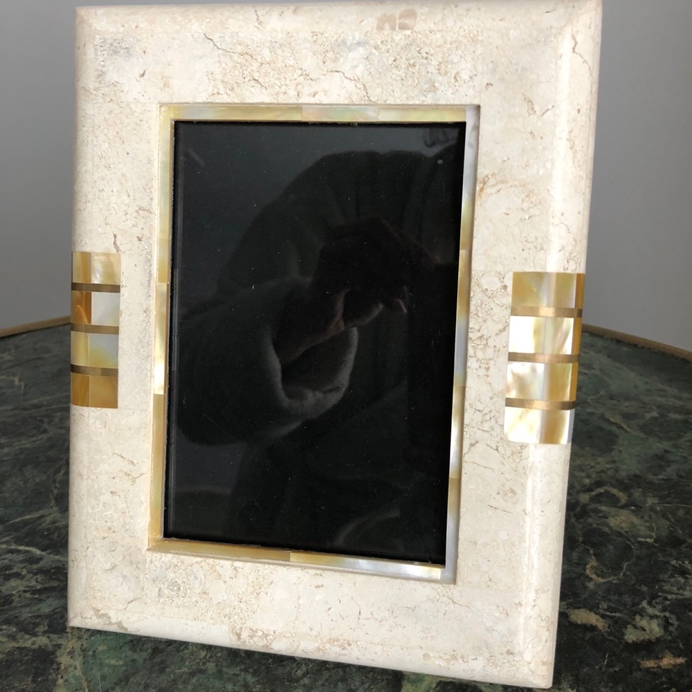 Renoir Stone/pearl Photo Frame, in Excellent